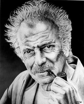 Portrait de Georges Brassens par Gondo -- Cliquez pour voir l'image en entier